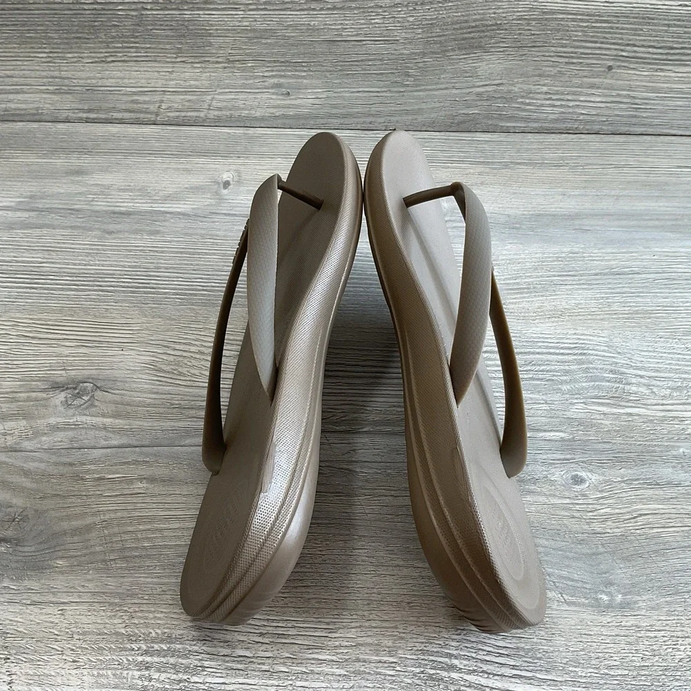 Fitflop Mens Flip Flops Timberwolf IQushion Ergonomic Arch Support Size 12.5